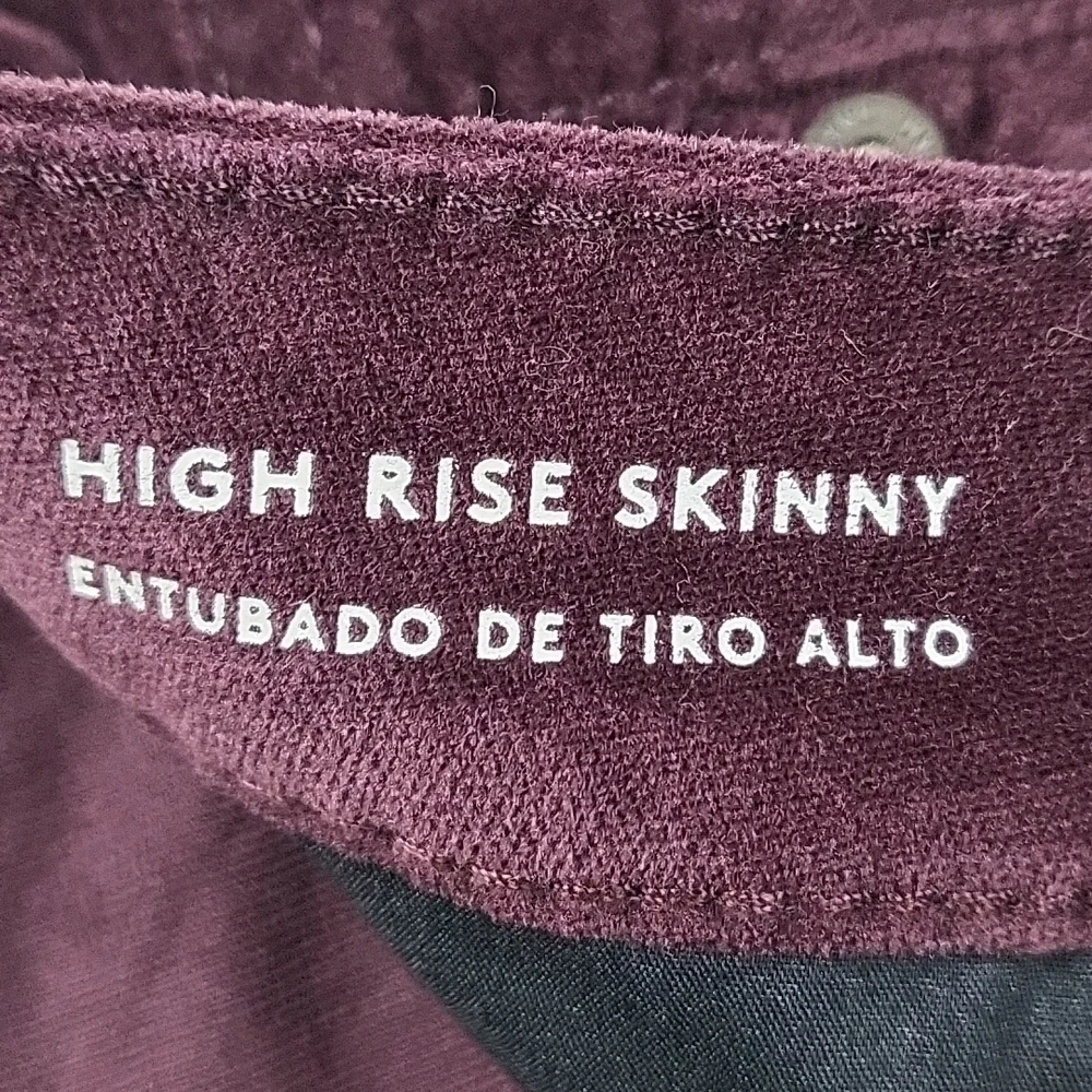 NWT Universal Thread Burgundy High Rise Velvet Velour Skinny Pant Jean